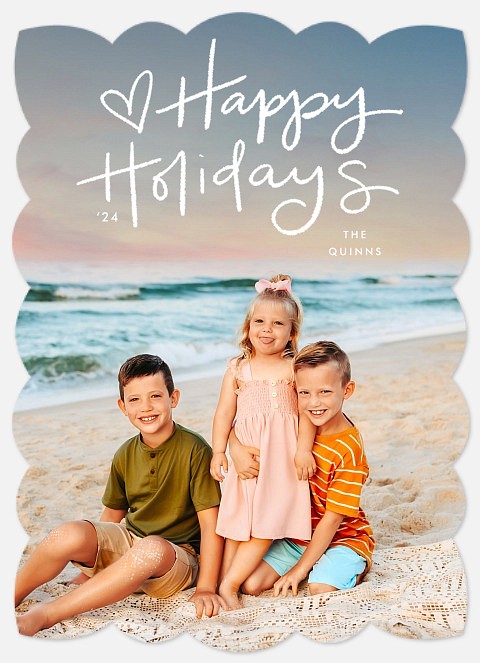 A Happy Heart Holiday Photo Cards