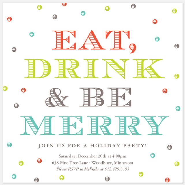 Holiday Party - Photo Invitations