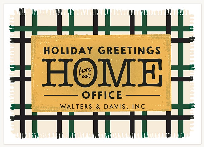 Holiday Home Office Business Holiday Cards