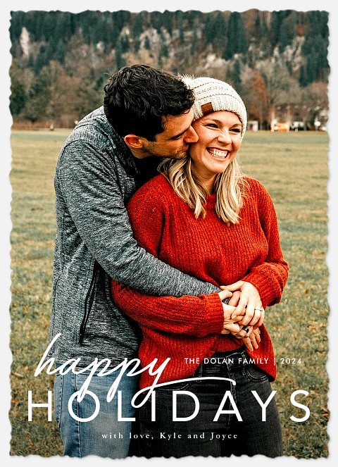 Modern Fix Photo Christmas Cards