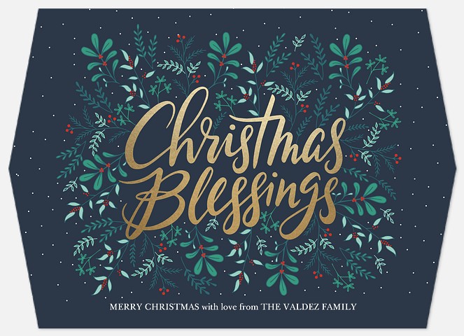 Blessed Night Holiday Photo Cards