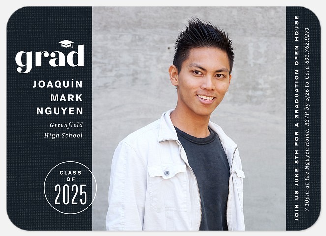 Modern Indigo Graduation Cards