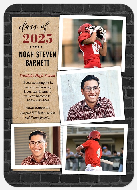 Distinguished Brickwork Graduation Cards