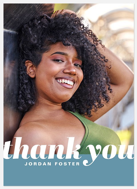 Contemporary Thanks Thank You Cards 