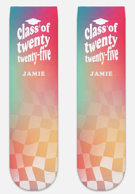 Groovy Gradient Custom Socks