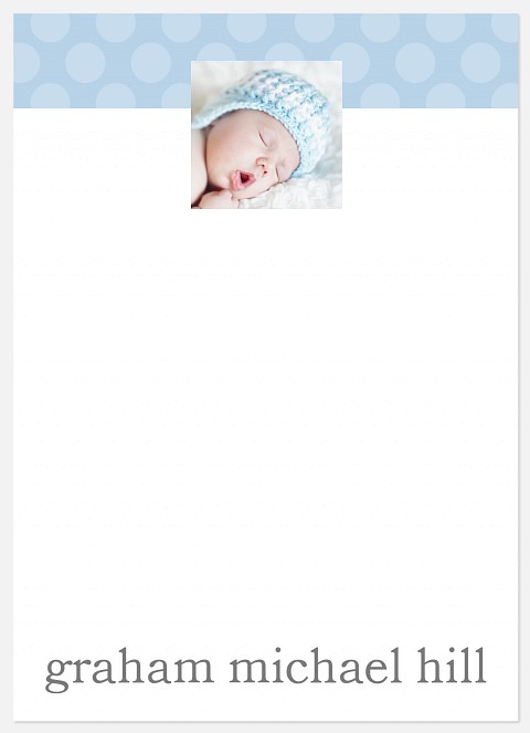 Dotted Sky Thank You Cards for Babies