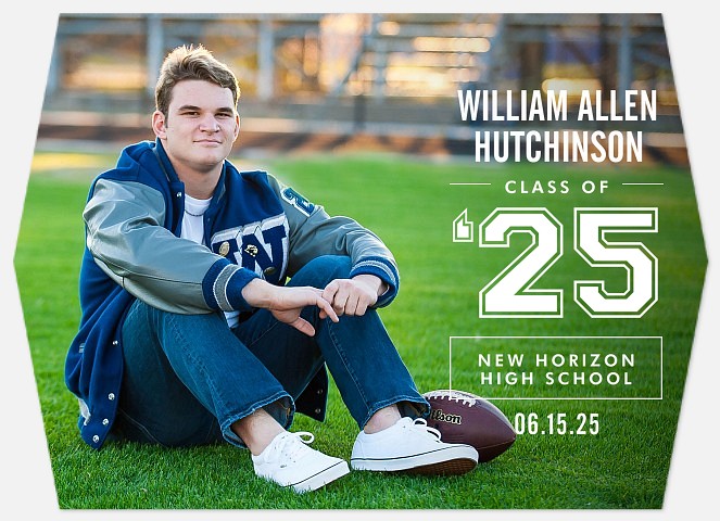 Varsity Overlay Graduation Cards