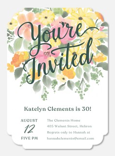 Floral Invitation
