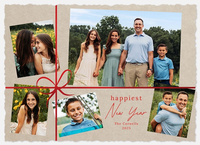 Wrapped Up New Years Photo Cards