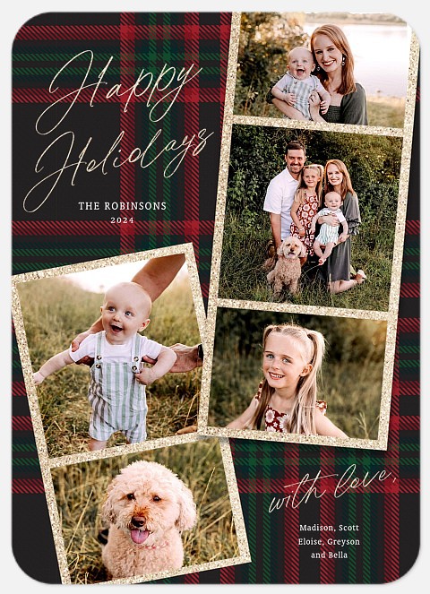 Festive Filmstrip Holiday Photo Cards