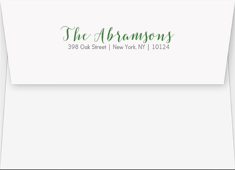 Magical Holly Return Address Envelopes