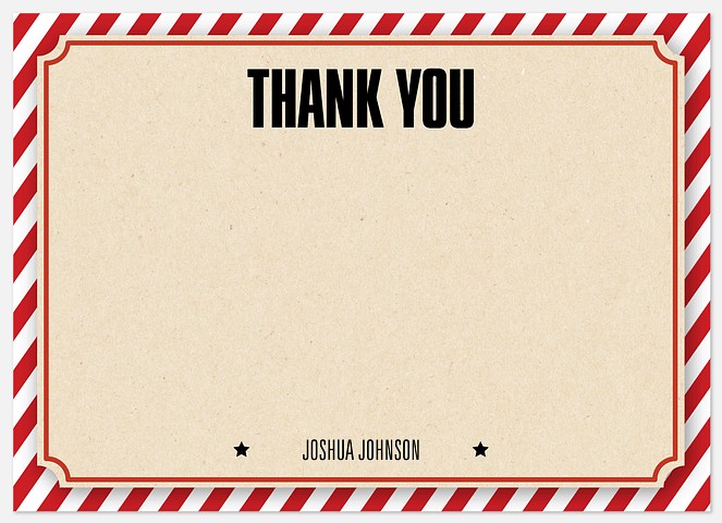 Movie Night  Birthday Thank You Cards