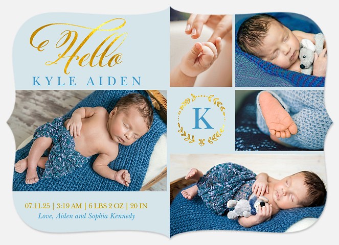 Brightest Treasure Baby Birth Announcements