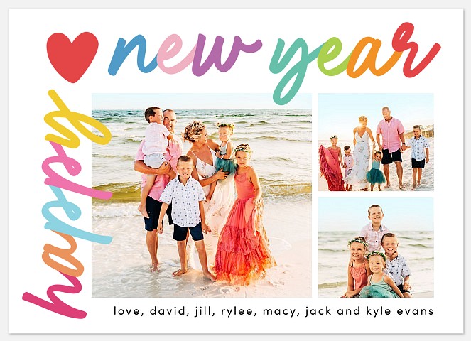 Fun Christmas New Years Photo Cards