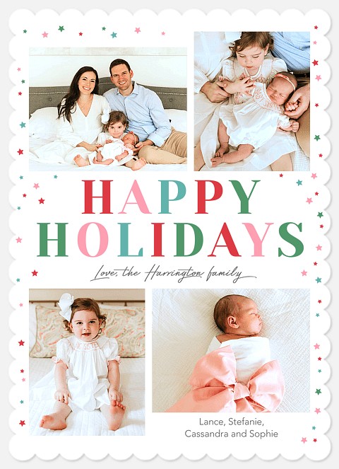 Joyful Colors Photo Christmas Cards
