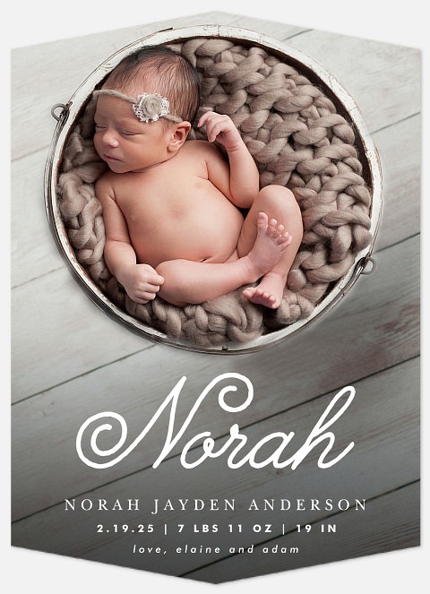 Effortless Introduction Baby Birth Announcements