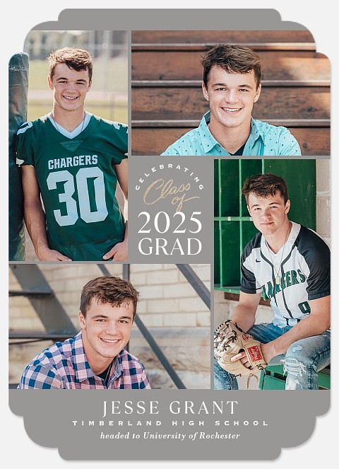 Quad Collage Graduation Cards