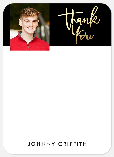 Modern Thanks Thank You Cards 