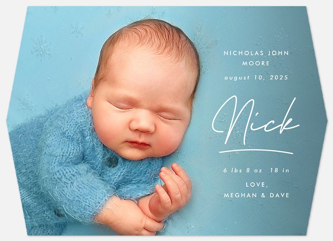 Emphasis Baby Birth Announcements