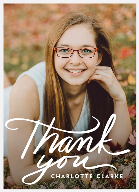 Whimsical Grad Graduation Thank You Cards