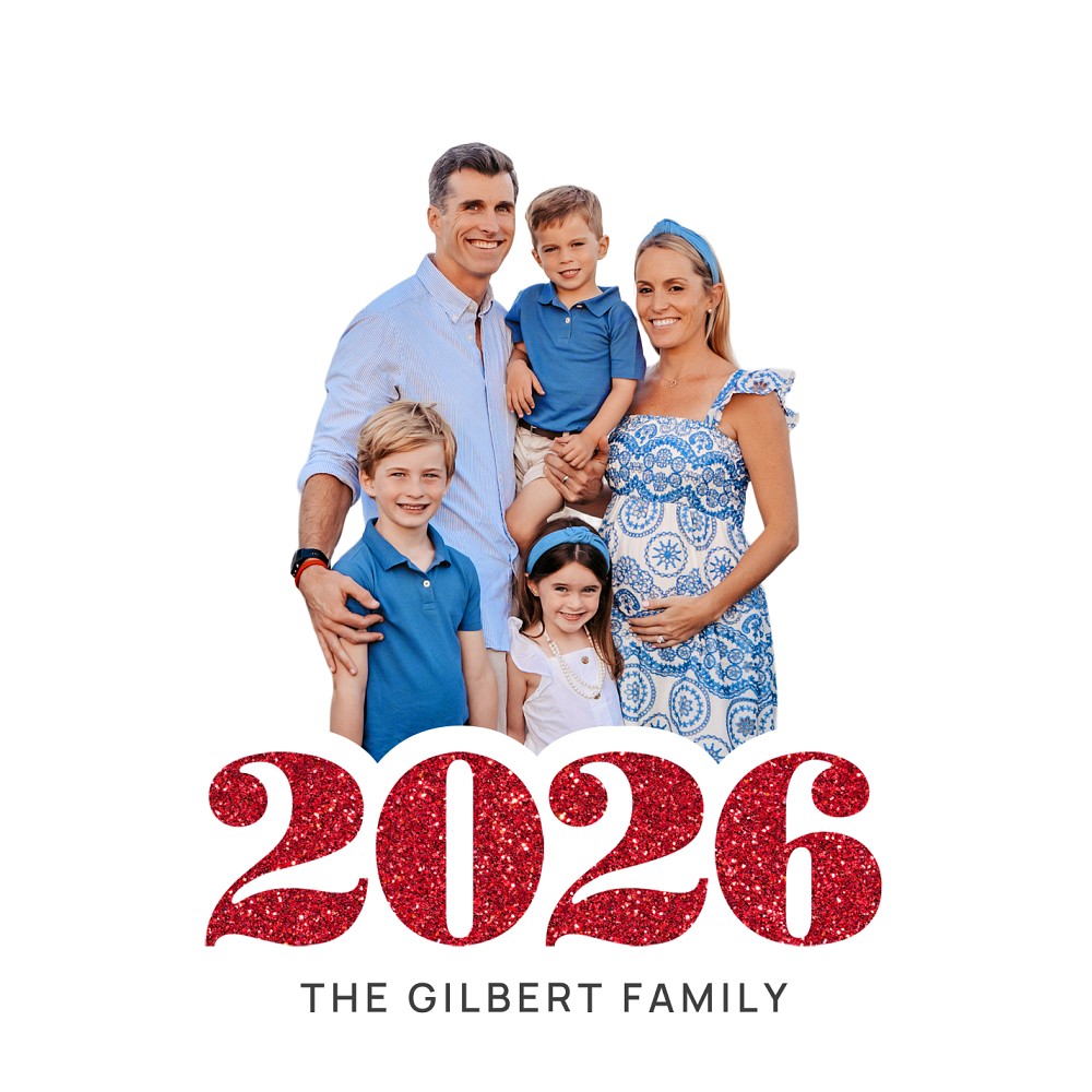 Laser-Cut 2026 Photo Acrylic Ornament