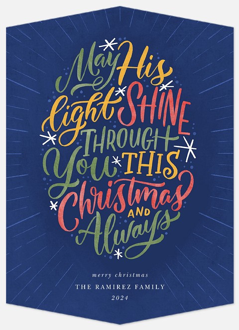 His Light Holiday Photo Cards