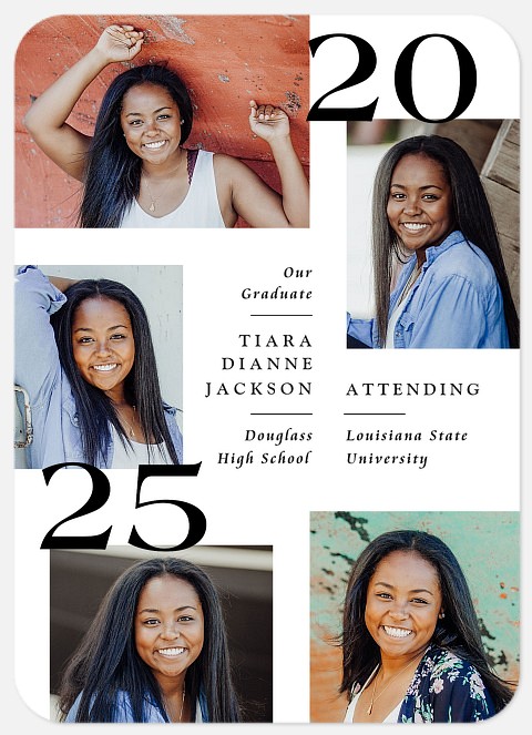 Modernist Block Graduation Cards