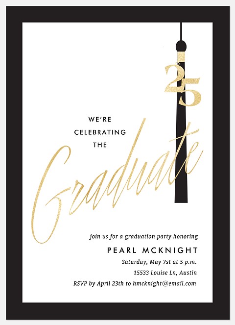 Virtual Tassel Graduation Cards