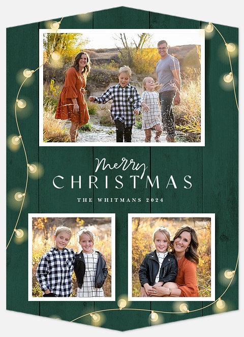 Cozy Lights Holiday Photo Cards