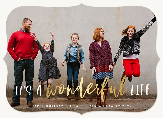 It's Wonderful Personalized Holiday Cards