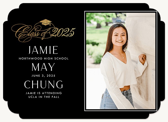 Glitter & Grace Graduation Announcements