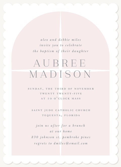 Symbolic Baptisms & Christening Invitations