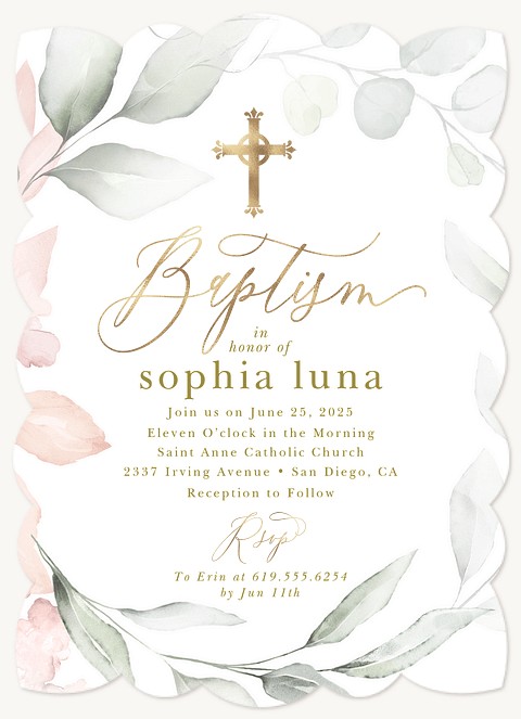 Baptism Florals Baptisms & Christening Invitations