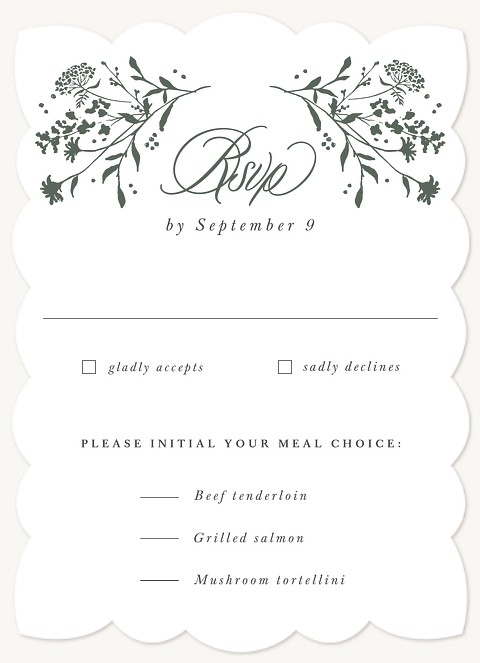 Sweet Harvest Wedding RSVP Cards