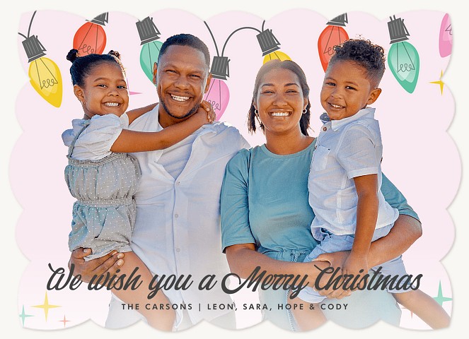 Merry Lights Personalized Holiday Cards