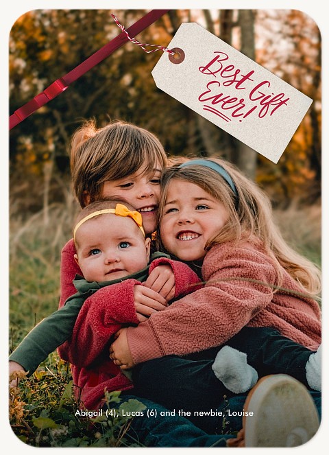 Best Gift Ever! Personalized Holiday Cards