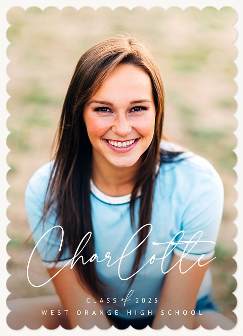 Delicate Name Graduation Cards