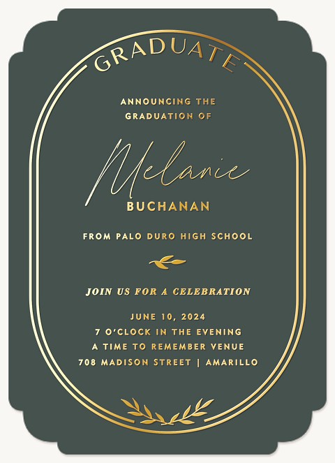 Classic Arch Quinceañera RSVP Cards