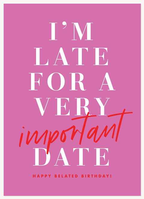 Important Date Greeting Cards