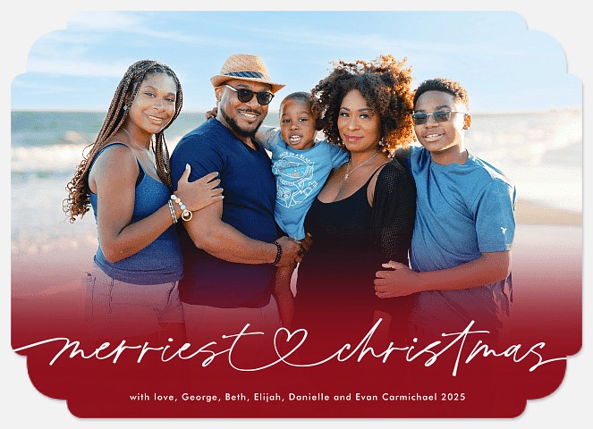 Handwritten Heart Religious Christmas Cards