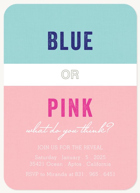 Wonderful Surprise Baby Shower Invites