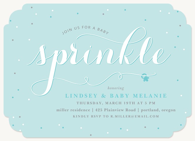 Little Sprinkle Baby Shower Invites