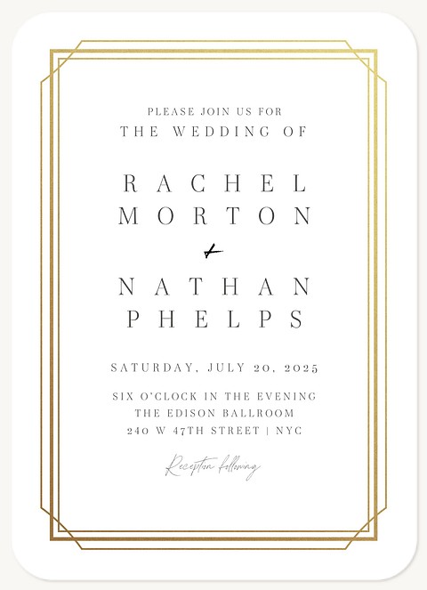 Classic Elegance Wedding Invitations