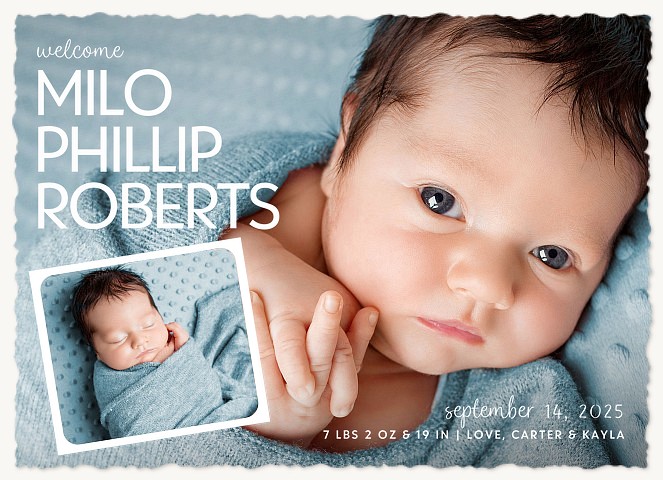 Joyful Collage Baby Announcements