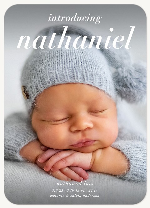 Headline Intro Baby Announcements