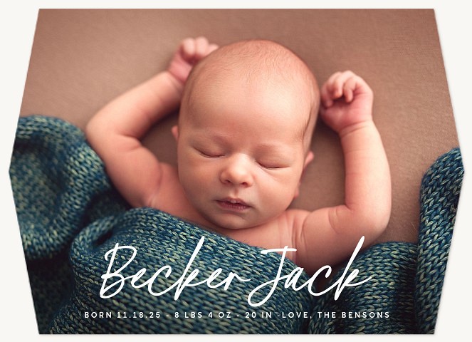 Mod Marked Baby Announcements