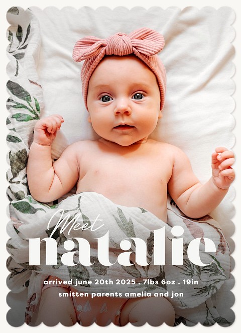 Sweet Intro Baby Announcements