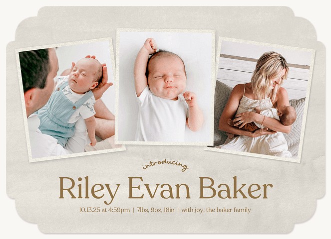 Little Snapshots Baby Announcements