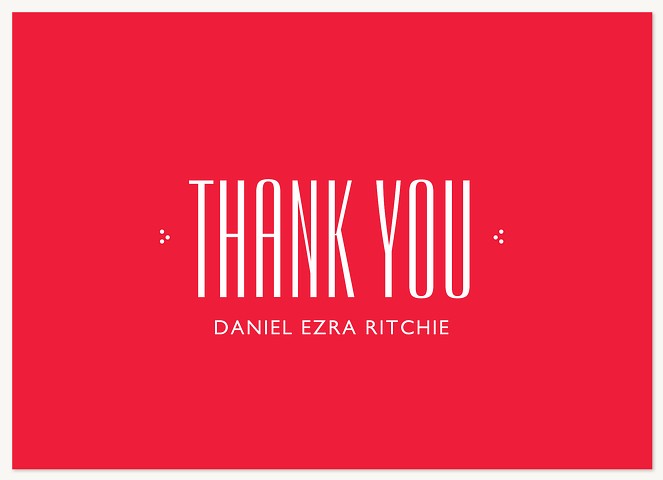 Bold Modern Thank You Cards 