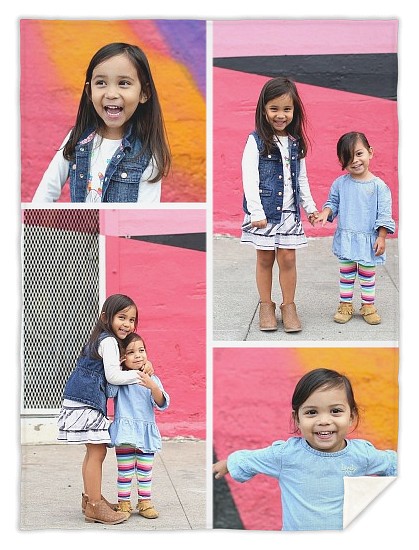Four Photo Gallery Custom Free Blankets